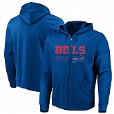Men's Buffalo Bills Majestic Hyper Stack Full Zip Hoodie Royal,baseball caps,new era cap wholesale,wholesale hats